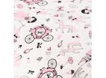 Baumwollstoff „Prinzessin“, rosa-color
