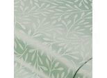 Damast "Blätter" mit Fleckschutz, jade