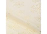 Jacquard "Schneekristalle" mit Glitzergarn, natur/gold
