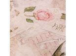 Baumwoll-Canvas "Vintage Rosen", natur-color