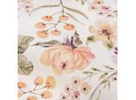 Baumwoll-Canvas "Blumen Laura", natur-color