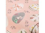 Dekostoff Vintage-Ostereier "Lorena", rosé-color