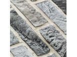 Baumwollstoff-Digitaldruck "Ziegelmauer", Serie Ria, grau-color