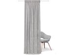 Gardine FEEL OF NATURE "Ove" Gr. 1, grau (hellgrau), B:140cm H:245cm, Baumwolle, Gardinen, Gardine, HxB: 245x140