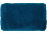 Badematte GÖZZE "»DELUXE«", blau (petrol), rechteckig (60cm x 100cm ), 1 Stk., Polyester, Badematten, Badematte, mit extra hohem Flor