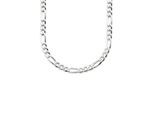 Kette ohne Anhänger BRUNO BANANI "Schmuck Geschenk Silber 925 Halsschmuck Halskette Figarokette" Gr. 55, silber (silberfarben), Halsketten, Herren, 55, Silber 925 (Sterlingsilber), L: 55 B: 4,2mm, B:4,2mm