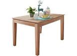 Livetastic Esstisch , Braun , Holz , Kernbuche , massiv , rechteckig , konisch, eckig , 90x75x140 cm , ausziehbar , Esszimmer, Esstische, Esstische ausziehbar