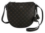 Schultertasche JOOP "flora 1.0 stella shoulderbag svz", Mädchen, Gr. B/H/T: 22cm x 21cm x 5,5cm, braun (schwarzbraun), Kunststoff, Taschen Schultertasche