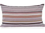 Dekokissen H.O.C.K. "Mary", lila (flieder, hellgrau, schwarz, gestreift), B:70cm H:10cm L:40cm, Baumwolle, Polyester, Dekokissen_Sitzkissen_Kissenhüllen, Rückenkissen inkl. Füllung, 60x60cm, Dekokissen Streifen, pink