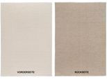 Teppich OCI DIE TEPPICHMARKE "JOKER OF COLORS", beige (creme, beige), B:120cm H:5mm L:170cm, Polyester, Teppiche, Teppich, Wendeteppich, weiche flache Oberfläche