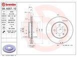 BREMBO Bremsensatz, Scheibenbremse Bremsensatz VA + HA Standard sizw2nrw84 Hinterachse voll 258mm 9mm für ISUZU HONDA NISSAN (GAC)