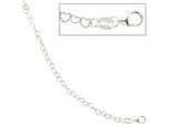 Armband JOBO "Herzchen", silber (silber 925), Armbänder, Damen, 14cm, Silber 925 (Sterlingsilber), Armband, 925 Silber