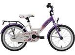 Kinderfahrrad BIKESTAR "Classic" Gr. 25, lila (lila, weiß), Fahrräder, Kinder, 24,5cm, 16 Zoll (40,64cm)