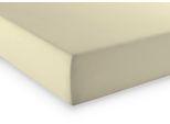 Spannbettlaken FLEURESSE "Q4000 Plus für Topper", beige (sand), B:120cm, Mako-Jersey, Obermaterial: 96% Baumwolle, 4% Elasthan, Bettlaken, Spannbettlaken