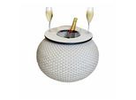 COOTAB COOLER TABLE 3-in-1 Loungetisch mit Acryl-Kühler Milano 40 cm