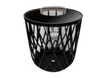 COOTAB COOLER TABLE 4-in-1 Loungetisch mit Acryl-Weinkühler Dubai 45 cm