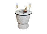 COOTAB COOLER TABLE 3-in-1 Loungetisch mit Acryl-Kühler Paris 43 cm