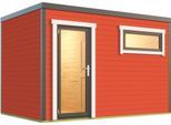 Gartenhaus LASITA MAJA "SARDINIA", rot (schwedenrot), Fußboden im Gartenhaus, ohne Dacheindeckung, Holzwerkstoff, Gartenhäuser, Gartenhaus