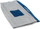 Kilt GÖZZE "Sauna Sarong, ideal für Sauna & Spa", blau (dunkelblau), L:136cm, Walkfrottee, Hausmäntel, Saunakilt für Damen, 100% Baumwolle, verstellbare Knöpfe, Bestickung