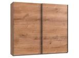 Mid.you Schwebetürenschrank , Eichefarben , Holzwerkstoff , 2 Fächer , 200x216x65 cm , BQ - Bündnis für Qualität, Made in Germany, DIN EN ISO 9001 , umfangreiches Zubehör erhältlich, in verschiedenen Größen erhältlich, in verschiedenen Holzdekoren erhältlich , Schlafzimmer, Komplette Schlafzimmer und Serien, Schlafzimmerserien