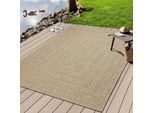 Teppich MERINOS "Kenzy 2", beige (natur), B:60cm H:10mm L:90cm, Polypropylen, Teppiche, Teppich, robuster In- und Outdoor Teppich im natürlichen Jute-Look, wetterfest