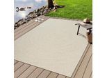 Teppich MERINOS "Kenzy 5", beige (creme), B:60cm H:10mm L:180cm, Polypropylen, Teppiche, Teppich, robuster In- und Outdoor Teppich im natürlichen Jute-Look, wetterfest