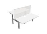 STIER Elektrisch höhenverstellbarer Team-Schreibtisch 501-88 160x80cm Weiß mel. 65-125cm (906379)