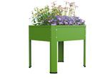 VCM Metall Hochbeet 50x40x45 cm, stehender Pflanzkasten für Balkon Terrasse Garten, Blumenkasten auf Beinen, Balora M