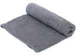 Handtücher OTTO HOME "Parris, diverse Größen, ideal als Sporthandtuch, Reisehandtuch", anthrazit, B:180cm L:100cm, Microfaser, Mikrofaser, Handtücher, sehr leicht, kompakt, schnelltrocknend, Mikrofaser, mit Waffelmuster