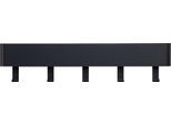 Garderobenhalter SPINDER DESIGN "Dax Play", schwarz, B:52cm H:12cm T:7,5cm, Metall, Garderobenhalter, Metall, Breite 52 cm