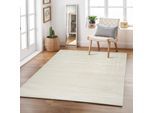 Teppich LIVABLISS "BARI", beige (elfenbein), B:200cm H:14mm L:275cm, Kunstfaser, Teppiche, Teppich, Skandi Design, Modern Boho Kurzflor Wohnzimmerteppich, Schlafzimmer