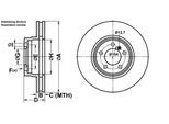 ATE Bremsensatz, Scheibenbremse ijf141bgw9 Vorderachse belüftet 344mm 29mm für LAND ROVER