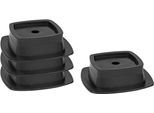 Anhänger-Abstellstütze CALIMA "Stützplatten stapelbar 4 Stk.", schwarz, B:15cm H:5cm T:15cm, Abstellstützen