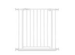 Hauck Türschutzgitter , Weiß , Metall, Kunststoff , 75- 80x77x4 cm , Verlängerung erhältlich , Babysicherheit, Treppenschutzgitter