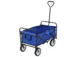 vidaXL Klappbarer Handwagen Stahl Blau