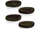 BedDog® Hundebett SUNNY 4in1 oder einfarbig, waschbar, mit Rand, Hundekissen