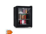 Brooklyn 42 Mini-Kühlschrank Glastür LED Ablage Schwarz 42 Liter