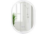 CLP Badspiegel Karishma mit Beleuchtung 70x50 cm, Anti-Beschlag Badezimmerspiegel, Wandspiegel dimmbar, 3 Licht-Modi, mit und ohne Bluetooth