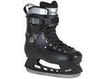 Schlittschuhe PLAYLIFE "Freezer Black" Gr. 43, silber (schwarz, silber), Inlineskates_Rollschuhe, 43/44 (bis 100 kg)