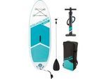 SUP-Board INTEX "AQUA QUEST 240" Gr. 244, weiß, Wassersportboards, Kinder, 244x76x13 244cm, Kunststoff