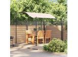 vidaXL Pavillon Stoff Cremeweiß