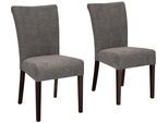 Esszimmerstuhl HOME AFFAIRE "Queen", grau (graubraun), B:46cm H:93cm T:64cm, Massivholz, Stühle, Esszimmerstuhl, Beine aus massiver Buche, wengefarben lackiert, Polsterstuhl