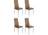 Esszimmerstuhl HOME AFFAIRE "Pluto", braun (cappuccino, grau), B:41cm H:99cm T:46cm, Stühle, Esszimmerstuhl, Bezug in Kunstleder