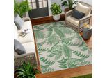 Livabliss Teppich "HOYA" rechteckig 5 mm Höhe In- & Outdoorteppich, Wetterfest, Boho-Teppich für Balkon, Terrasse