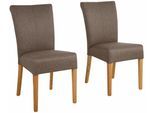 Esszimmerstuhl HOME AFFAIRE "Queen Polsterstuhl BESTSELLER", braun (braun, eichefarben), B:46cm H:93cm T:64cm, Massivholz, Stühle, Esszimmerstuhl, verschiedene Bezüge, Gestell Massivholz