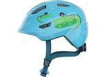 Kinderfahrradhelm ABUS "SMILEY 3.0" Gr. M, blau (blau croco), Helme, Kinder, M Kopfumfang: 50cm - 55cm