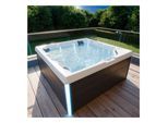 TroniTechnik® Outdoor Whirlpool Spa PANAREA 210cm x 210cm mit Heizung, Hydromassage, Farblicht