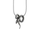 Kette mit Anhänger BRUNO BANANI "Schmuck", schwarz (edelstahlfarben, schwarz), Halsketten, Damen, Edelstahl, L: 55 B: 2,8mm, B:2,8mm
