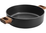Kasserolle WOLL MADE IN GERMANY "Eco Logic QXR", schwarz (schwarz, natur), Ø:28cm, Töpfe, Kasserolle
