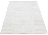 Teppich CARPETFINE "Holly 4 - Soft Touch Microfaser Teppich", beige, B:160cm H:12mm L:230cm, Polyester, Teppiche, Teppich, Boho Scandi, weiche dichte getuftete Hoch-Tief-Struktur, Wohnzimmer
